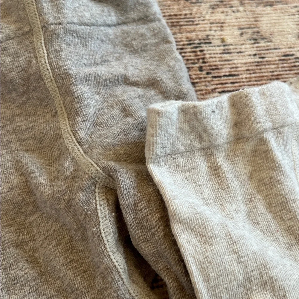 H&M Soft light brown and oatmeal tights for baby 9-12 months